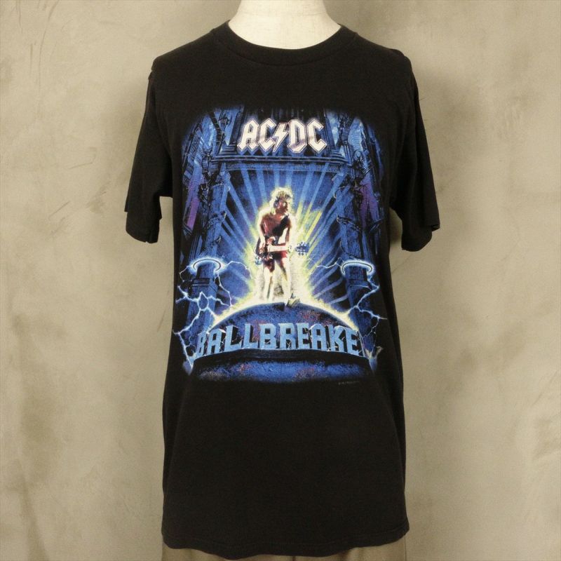 AC/DC メンズ バンT ロック 総柄 2XL  90s 半袖 Tシャツ